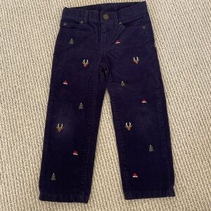 Janie & Jack 3T boys holiday corduroy pants